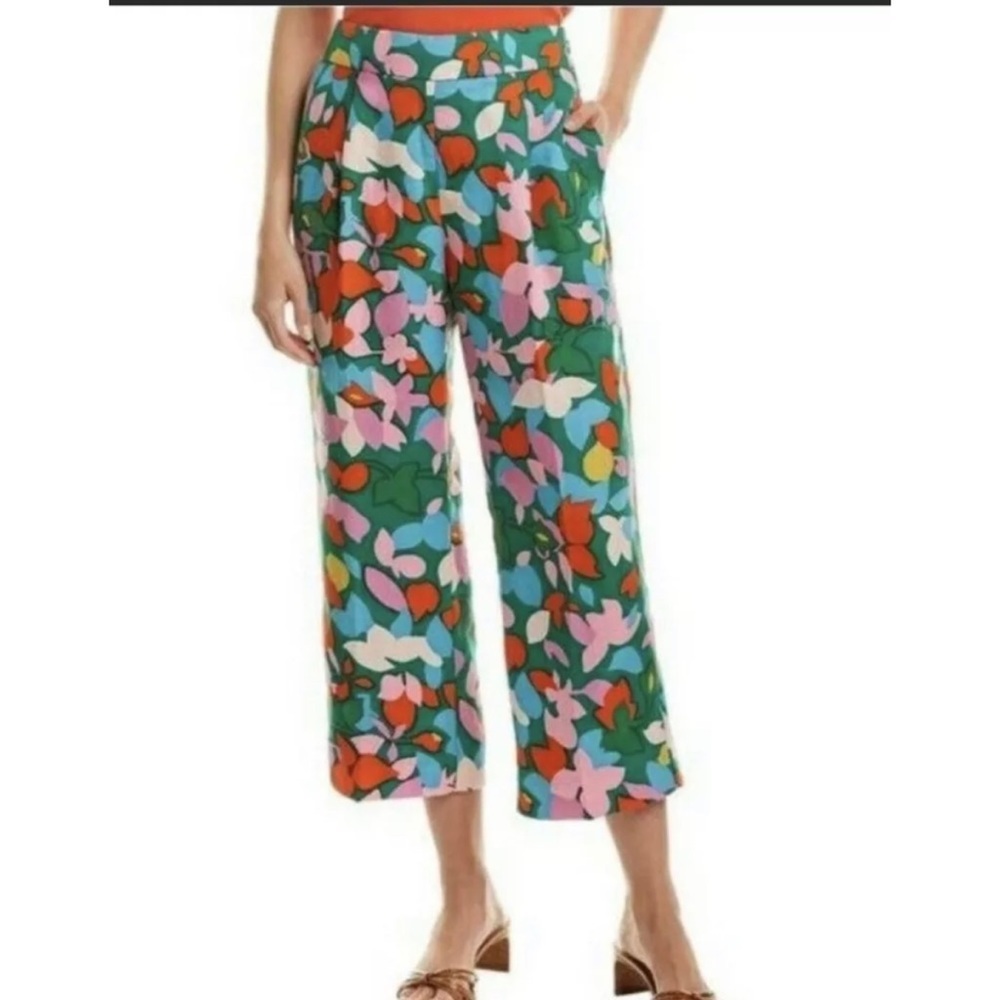 J. Crew High-rise pleated pant in confetti floral, 8P A10 - Picture 2 of 5